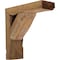 Ekena Millwork 3 1/2"W x 8"D x 10"H Vintage Farmhouse Bracket, Barnwood Decor Collection, Weathered Brown BKTB03X08X10TRBR - alternate 1